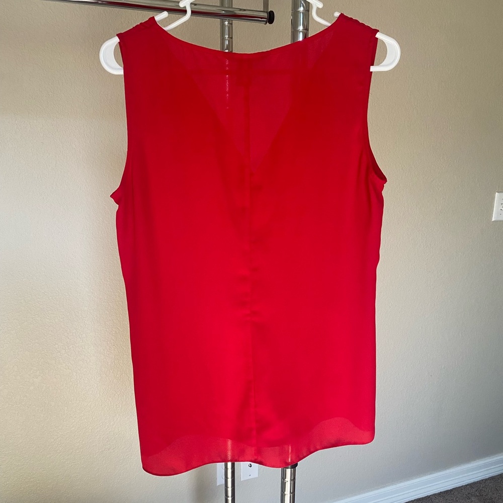 Red blouse. Size small, White House Black Market. Lightly worn